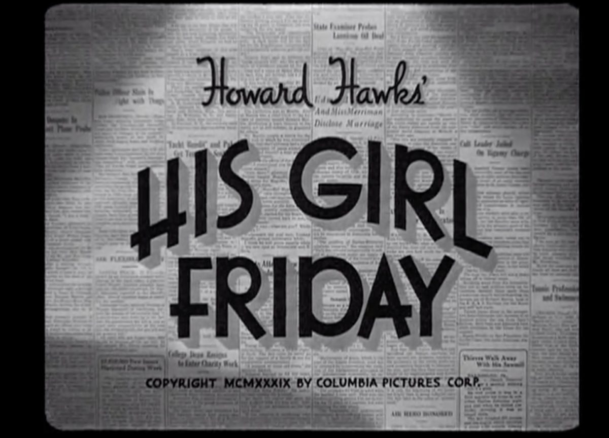 His Girl Friday (1940)