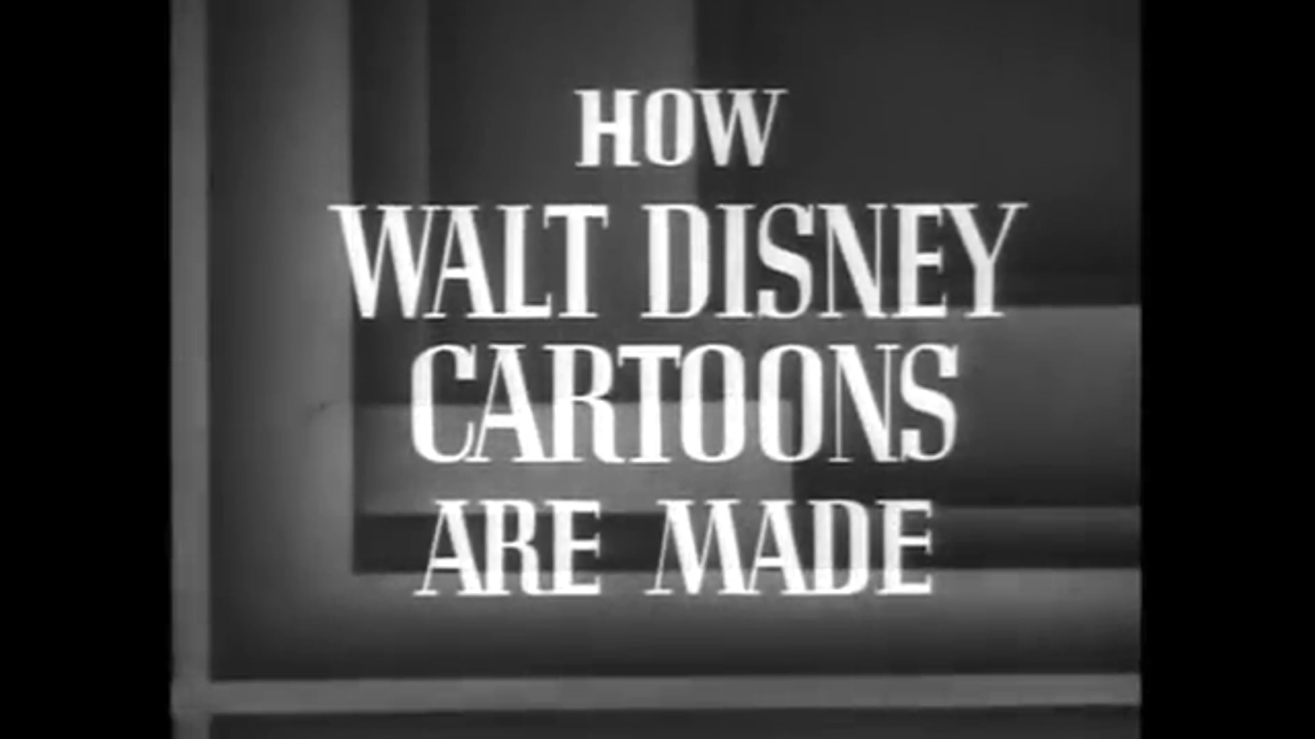 How Walt Disney Cartoons are made